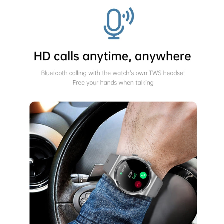 GT69 Touch screen IPS da 1,3 pollici IP67 Orologio intelligente con auricolare Bluetooth impermeabile, supporto monitoraggio del sonno / monitoraggio della frequenza cardiaca / chiamata Bluetooth