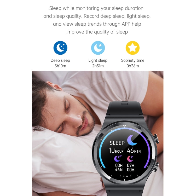 GT69 Touch screen IPS da 1,3 pollici IP67 Orologio intelligente con auricolare Bluetooth impermeabile, supporto monitoraggio del sonno / monitoraggio della frequenza cardiaca / chiamata Bluetooth