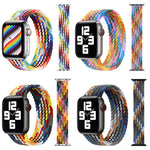 Cinturini di ricambio in nylon intrecciato con testa in metallo, misura: M 145 mm per Apple Watch Series 6 e SE e 5 e 4 40 mm / 3 e 2 e 1 38 mm, M 145mm 40mm / 38mm