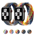 Cinturini di ricambio in nylon intrecciato con testa in metallo, dimensioni: L 155 mm per Apple Watch Series 6 e SE e 5 e 4 40 mm / 3 e 2 e 1 38 mm, L 155mm 40mm / 38mm