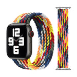 Cinturini di ricambio in nylon intrecciato con testa in metallo, dimensioni: L 165 mm per Apple Watch Series 6 e SE e 5 e 4 44 mm / 3 e 2 e 1 42 mm, L 165mm 44mm / 42mm