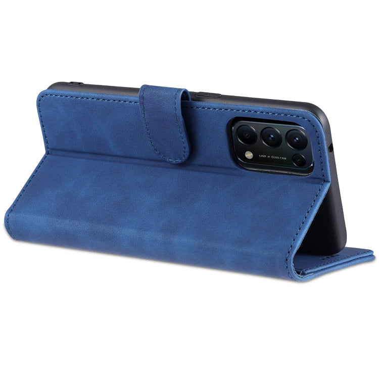 AZNS Skin Feel Calf Texture Custodia orizzontale in pelle a conchiglia con slot per carte e supporto e portafoglio (, For OPPO Reno5 Pro