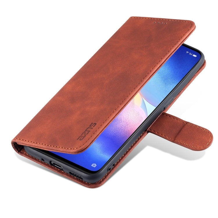 AZNS Skin Feel Calf Texture Custodia orizzontale in pelle a conchiglia con slot per carte e supporto e portafoglio (, For OPPO Reno5 Pro