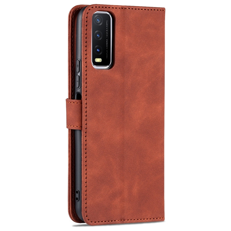 AZNS Skin Feel Calf Texture Custodia orizzontale in pelle a conchiglia con slot per carte e supporto e portafoglio (, For vivo Y20 / iQOO U1x, For vivo Y51 / Y31, For vivo Y52S / iQOO U3, For OPPO A74 4G / F19