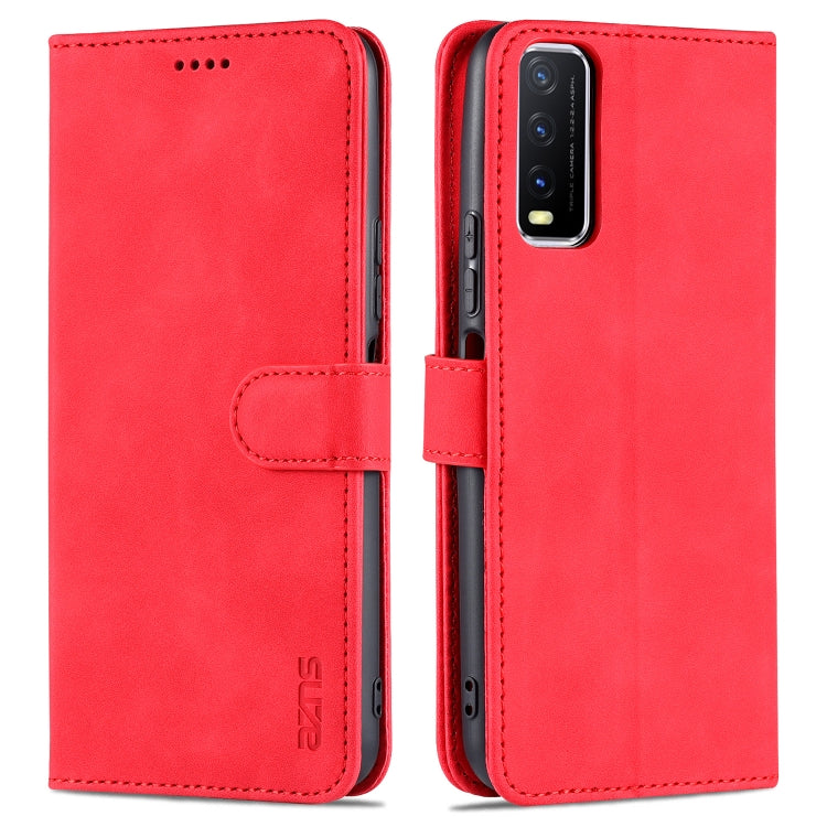 AZNS Skin Feel Calf Texture Custodia orizzontale in pelle a conchiglia con slot per carte e supporto e portafoglio (, For vivo Y20 / iQOO U1x, For vivo Y51 / Y31, For vivo Y52S / iQOO U3, For OPPO A74 4G / F19
