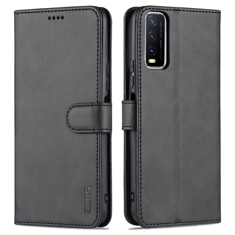AZNS Skin Feel Calf Texture Custodia orizzontale in pelle a conchiglia con slot per carte e supporto e portafoglio (, For vivo Y20 / iQOO U1x, For vivo Y51 / Y31, For vivo Y52S / iQOO U3, For OPPO A74 4G / F19
