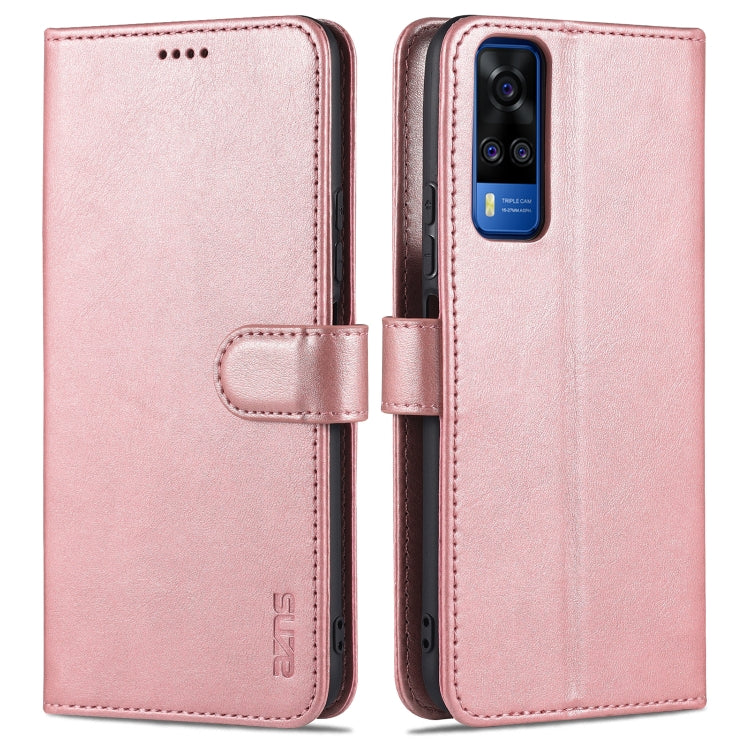 AZNS Skin Feel Calf Texture Custodia orizzontale in pelle a conchiglia con slot per carte e supporto e portafoglio (, For vivo Y20 / iQOO U1x, For vivo Y51 / Y31, For vivo Y52S / iQOO U3, For OPPO A74 4G / F19