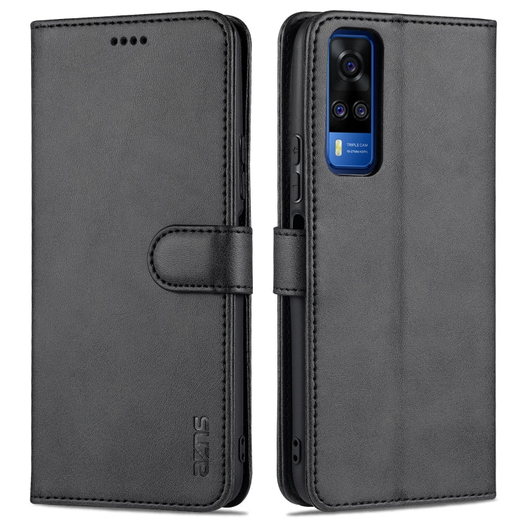 AZNS Skin Feel Calf Texture Custodia orizzontale in pelle a conchiglia con slot per carte e supporto e portafoglio (, For vivo Y20 / iQOO U1x, For vivo Y51 / Y31, For vivo Y52S / iQOO U3, For OPPO A74 4G / F19
