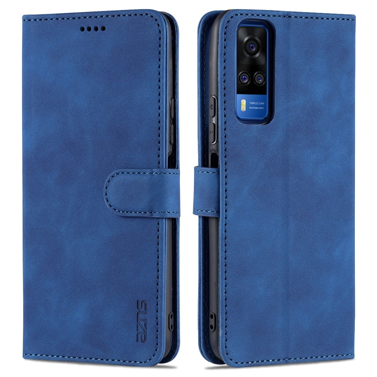 AZNS Skin Feel Calf Texture Custodia orizzontale in pelle a conchiglia con slot per carte e supporto e portafoglio (, For vivo Y20 / iQOO U1x, For vivo Y51 / Y31, For vivo Y52S / iQOO U3, For OPPO A74 4G / F19