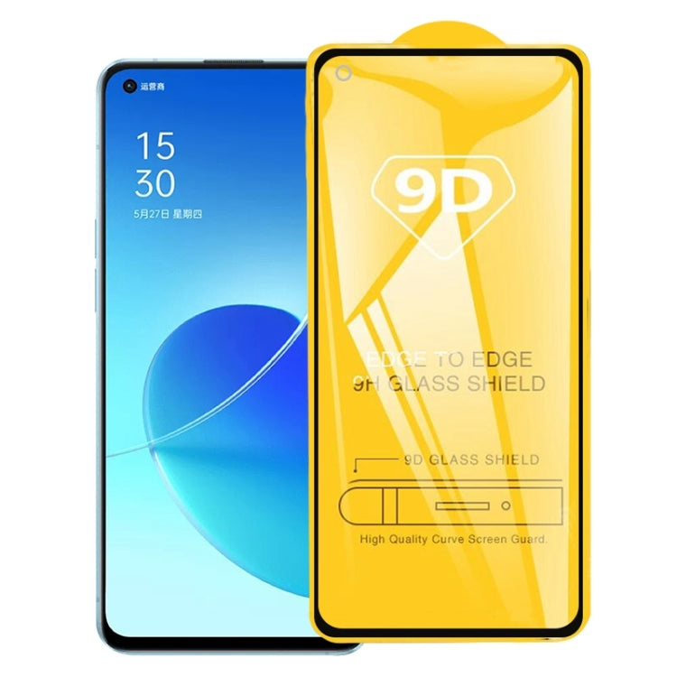 Pellicola in vetro temperato a schermo intero con colla intera 9D, For OPPO Reno6 5G / Reno7 5G / Reno7 SE 5G (1 PC), For OPPO Reno6 Pro 5G / Reno6 Pro+ 5G / Reno7 Pro 5G (1 PC)