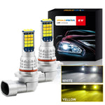 DC9-36V 30W 3000LM IP65 Fendinebbia LED a doppio colore per auto con lampada 30LED SMD-2525, 2 PCS V6 880, 2 PCS V6 9005, 2 PCS V6 9006, 2 PCS V6 H4, 2 PCS V6 H7, 2 PCS V6 H10, 2 PCS V6 H11, 2 PCS V6 H16, 2 PCS V6 P13W