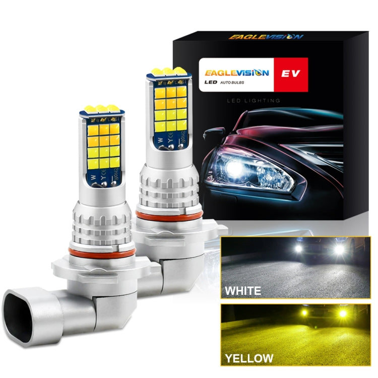 DC9-36V 30W 3000LM IP65 Fendinebbia LED a doppio colore per auto con lampada 30LED SMD-2525, 2 PCS V6 880, 2 PCS V6 9005, 2 PCS V6 9006, 2 PCS V6 H4, 2 PCS V6 H7, 2 PCS V6 H10, 2 PCS V6 H11, 2 PCS V6 H16, 2 PCS V6 P13W