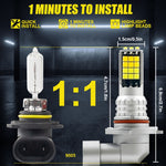 DC9-36V 30W 3000LM IP65 Fendinebbia LED a doppio colore per auto con lampada 30LED SMD-2525, 2 PCS V6 880, 2 PCS V6 9005, 2 PCS V6 9006, 2 PCS V6 H4, 2 PCS V6 H7, 2 PCS V6 H10, 2 PCS V6 H11, 2 PCS V6 H16, 2 PCS V6 P13W