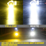 DC9-36V 30W 3000LM IP65 Fendinebbia LED a doppio colore per auto con lampada 30LED SMD-2525, 2 PCS V6 880, 2 PCS V6 9005, 2 PCS V6 9006, 2 PCS V6 H4, 2 PCS V6 H7, 2 PCS V6 H10, 2 PCS V6 H11, 2 PCS V6 H16, 2 PCS V6 P13W