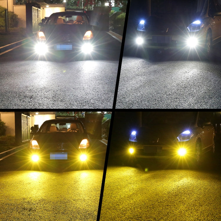 DC9-36V 30W 3000LM IP65 Fendinebbia LED a doppio colore per auto con lampada 30LED SMD-2525, 2 PCS V6 880, 2 PCS V6 9005, 2 PCS V6 9006, 2 PCS V6 H4, 2 PCS V6 H7, 2 PCS V6 H10, 2 PCS V6 H11, 2 PCS V6 H16, 2 PCS V6 P13W
