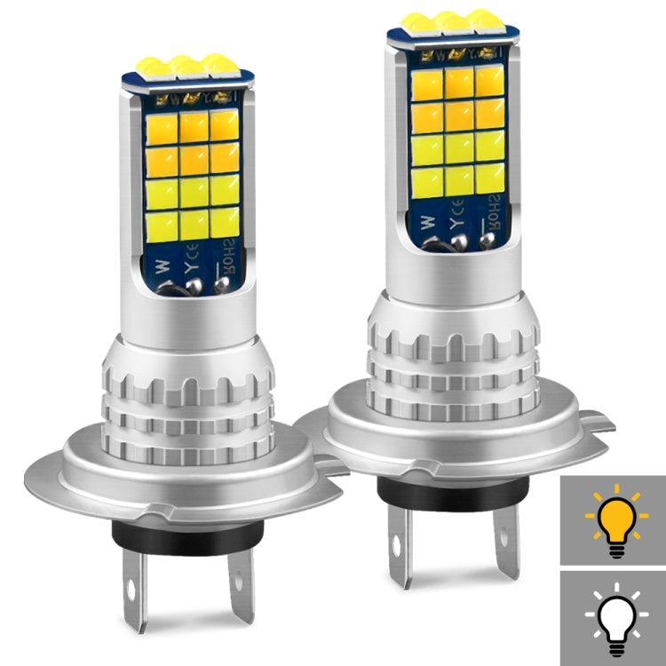 DC9-36V 30W 3000LM IP65 Fendinebbia LED a doppio colore per auto con lampada 30LED SMD-2525, 2 PCS V6 880, 2 PCS V6 9005, 2 PCS V6 9006, 2 PCS V6 H4, 2 PCS V6 H7, 2 PCS V6 H10, 2 PCS V6 H11, 2 PCS V6 H16, 2 PCS V6 P13W