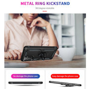 Custodia protettiva antiurto in TPU + PC con supporto girevole a 360 gradi, For Samsung Galaxy A82 5G, For Xiaomi Redmi Note 10 5G