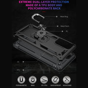 Custodia protettiva antiurto in TPU + PC con supporto girevole a 360 gradi, For Samsung Galaxy A82 5G, For Xiaomi Redmi Note 10 5G