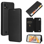 Struttura in fibra di carbonio Flip orizzontale magnetico Custodia in pelle TPU + PC + PU con slot per schede, For OPPO Realme C11 2021, For OPPO Realme C20, For OPPO Reno 5A(Japan version), For TCL 20 Pro 5G
