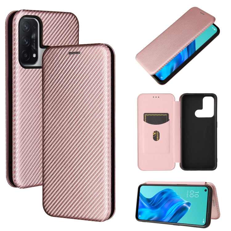 Struttura in fibra di carbonio Flip orizzontale magnetico Custodia in pelle TPU + PC + PU con slot per schede, For OPPO Realme C11 2021, For OPPO Realme C20, For OPPO Reno 5A(Japan version), For TCL 20 Pro 5G