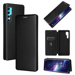 Struttura in fibra di carbonio Flip orizzontale magnetico Custodia in pelle TPU + PC + PU con slot per schede, For OPPO Realme C11 2021, For OPPO Realme C20, For OPPO Reno 5A(Japan version), For TCL 20 Pro 5G