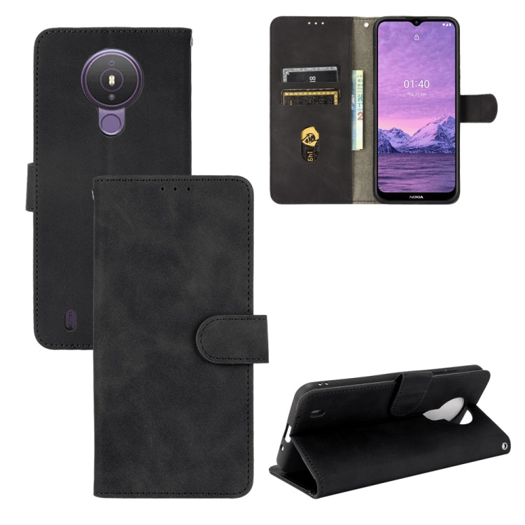 Tinta unita Skin Feel Fibbia magnetica Flip orizzontale Custodia in pelle PU con struttura in vitello con supporto e slot per schede e portafoglio, For Nokia 1.4, For Samsung Galaxy A22 4G