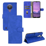 Tinta unita Skin Feel Fibbia magnetica Flip orizzontale Custodia in pelle PU con struttura in vitello con supporto e slot per schede e portafoglio, For Nokia 1.4, For Samsung Galaxy A22 4G
