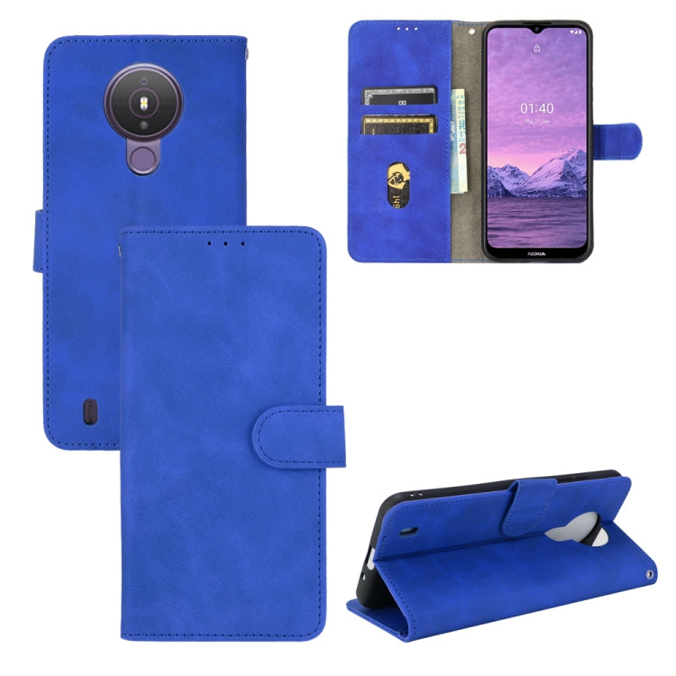 Tinta unita Skin Feel Fibbia magnetica Flip orizzontale Custodia in pelle PU con struttura in vitello con supporto e slot per schede e portafoglio, For Nokia 1.4, For Samsung Galaxy A22 4G