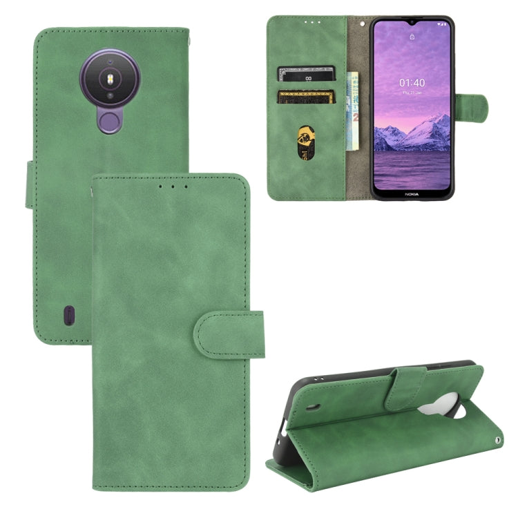 Tinta unita Skin Feel Fibbia magnetica Flip orizzontale Custodia in pelle PU con struttura in vitello con supporto e slot per schede e portafoglio, For Nokia 1.4, For Samsung Galaxy A22 4G