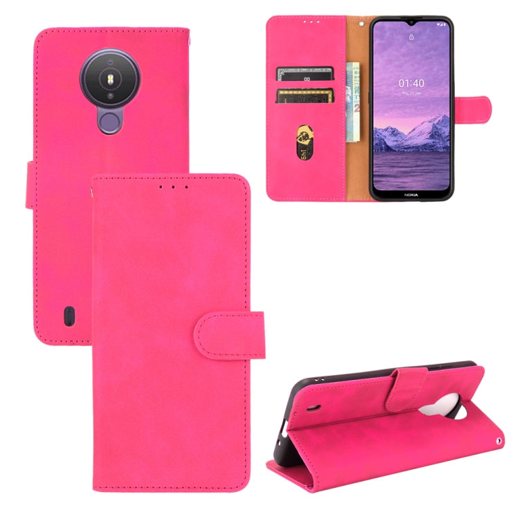 Tinta unita Skin Feel Fibbia magnetica Flip orizzontale Custodia in pelle PU con struttura in vitello con supporto e slot per schede e portafoglio, For Nokia 1.4, For Samsung Galaxy A22 4G