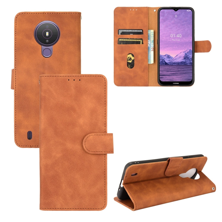Tinta unita Skin Feel Fibbia magnetica Flip orizzontale Custodia in pelle PU con struttura in vitello con supporto e slot per schede e portafoglio, For Nokia 1.4, For Samsung Galaxy A22 4G
