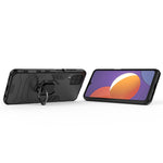 Custodia protettiva antiurto per PC + TPU con supporto per anello magnetico, For Samsung Galaxy M12
