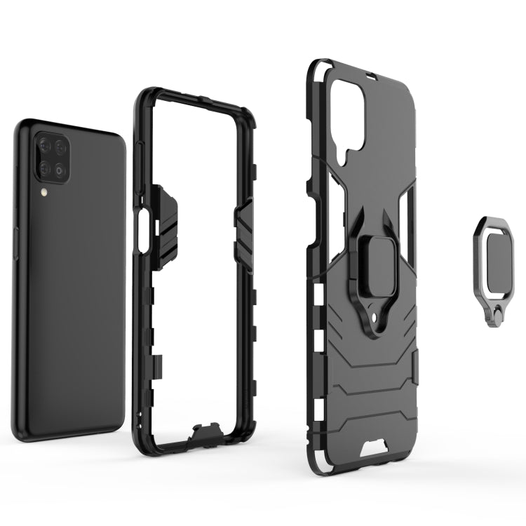 Custodia protettiva antiurto per PC + TPU con supporto per anello magnetico, For Samsung Galaxy M12