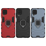Custodia protettiva antiurto per PC + TPU con supporto per anello magnetico, For Samsung Galaxy M12