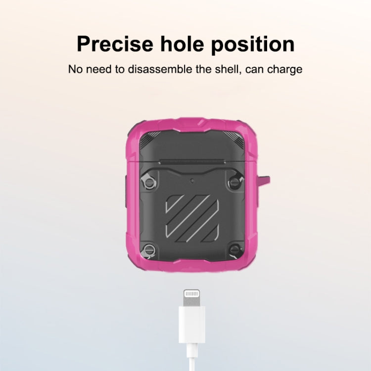 Custodia protettiva con aggancio per AirPods 1/2
