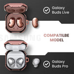 Auricolari wireless Thunder Battlegear Custodia protettiva anticaduta con aggancio per Samsung Galaxy Buds Live