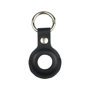 Portachiavi con custodia protettiva antiurto in pelle antigraffio con anello per appendere AirTag
