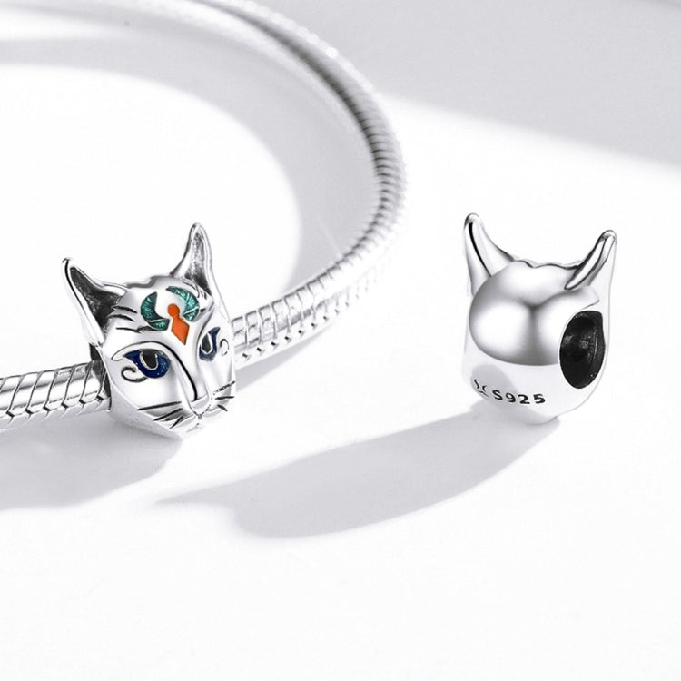 Accessori per collana braccialetto fai da te con perline dio Besti gatto egiziano in argento sterling S925, Egyptian Cat