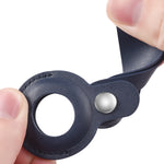 Custodia portachiavi in pelle PU per AirTag Apple