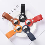 Custodia portachiavi in pelle PU per AirTag Apple