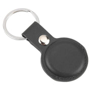 Portachiavi con custodia protettiva antiurto in pelle PU antigraffio con anello per appendere AirTag