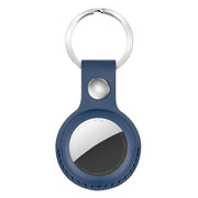 Portachiavi con custodia protettiva antiurto in pelle PU antigraffio con anello per appendere AirTag