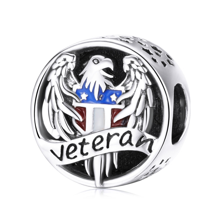 Accessori per collana braccialetto fai-da-te con perline in argento sterling S925, Bald Eagle