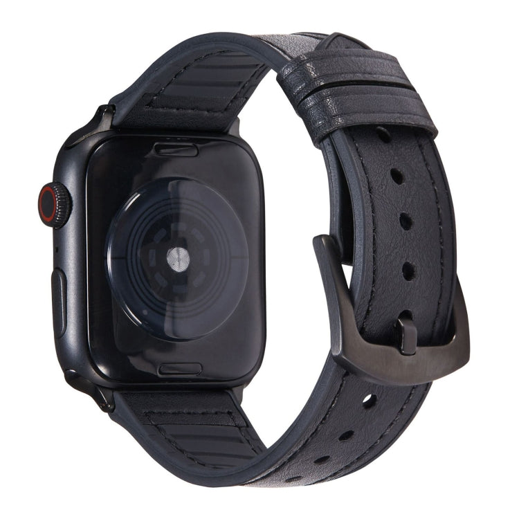 Cinturini di ricambio in pelle Crazy Horse Texture per Apple Watch Series, 7 45mm / 6 & SE & 5 & 4 44mm / 3 & 2 & 1 42mm, 7 41mm / 6 & SE & 5 & 4 40mm / 3 & 2 & 1 38mm