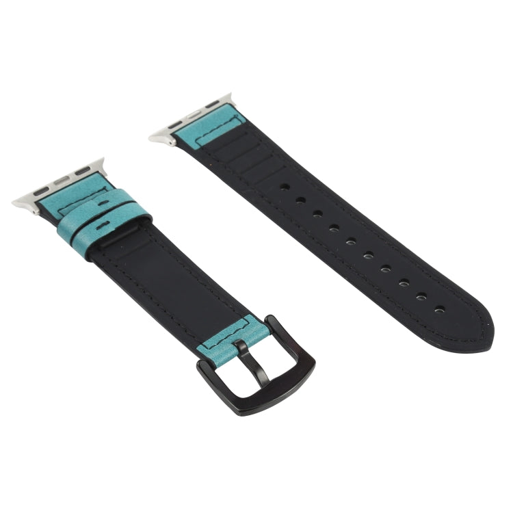 Cinturini di ricambio in pelle Crazy Horse Texture per Apple Watch Series, 7 45mm / 6 & SE & 5 & 4 44mm / 3 & 2 & 1 42mm, 7 41mm / 6 & SE & 5 & 4 40mm / 3 & 2 & 1 38mm