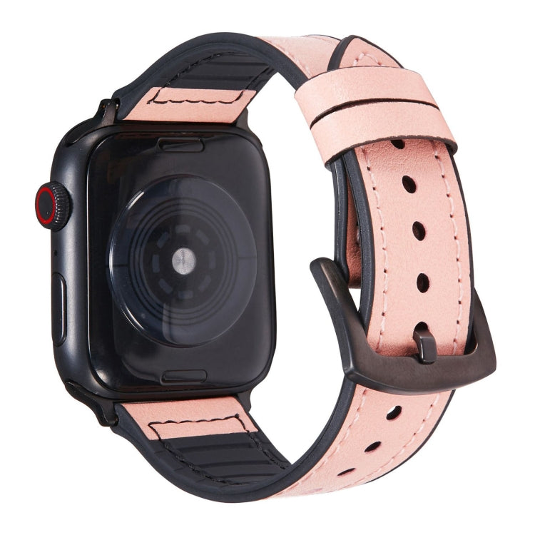 Cinturini di ricambio in pelle Crazy Horse Texture per Apple Watch Series, 7 45mm / 6 & SE & 5 & 4 44mm / 3 & 2 & 1 42mm, 7 41mm / 6 & SE & 5 & 4 40mm / 3 & 2 & 1 38mm
