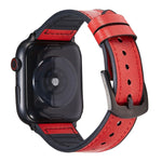 Cinturini di ricambio in pelle Crazy Horse Texture per Apple Watch Series, 7 45mm / 6 & SE & 5 & 4 44mm / 3 & 2 & 1 42mm, 7 41mm / 6 & SE & 5 & 4 40mm / 3 & 2 & 1 38mm