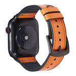 Cinturini di ricambio in pelle Crazy Horse Texture per Apple Watch Series, 7 45mm / 6 & SE & 5 & 4 44mm / 3 & 2 & 1 42mm, 7 41mm / 6 & SE & 5 & 4 40mm / 3 & 2 & 1 38mm