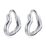 Orecchini delle donne della vite prigioniera dell'orecchio della cavità a forma di cuore dell'argento sterlina S925, Heart-shaped Hollow(Silver), Heart-shaped Hollow(Gold)