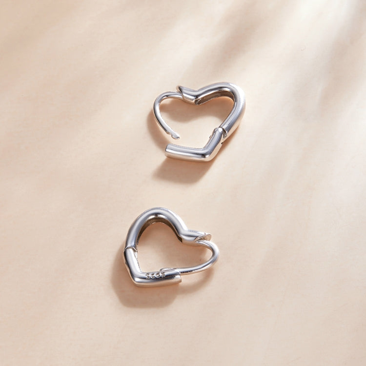 Orecchini delle donne della vite prigioniera dell'orecchio della cavità a forma di cuore dell'argento sterlina S925, Heart-shaped Hollow(Silver), Heart-shaped Hollow(Gold)